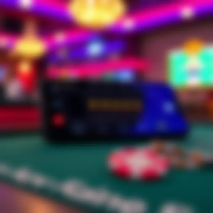 A smartphone displaying a craps app interface