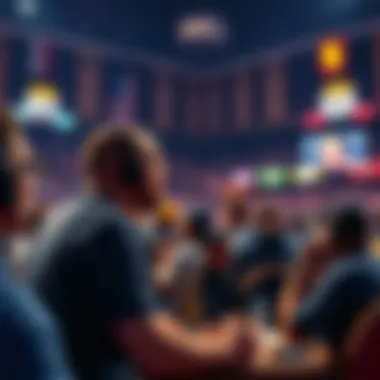 Illustration showcasing the popularity of March Madness contests