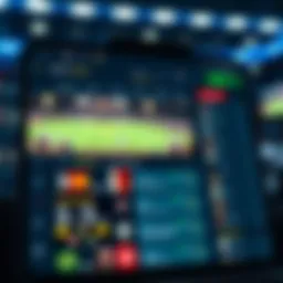 User interface of a popular sportsbook app