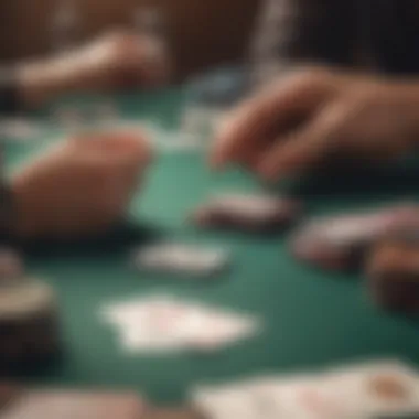 Strategic betting placement at a Three Card Poker game