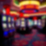 Vibrant casino floor with slot machines