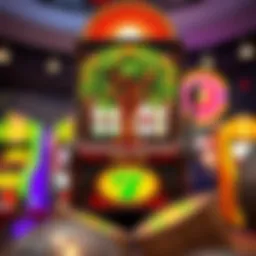 A vibrant depiction of the Money Tree slot machine showcasing its intricate design elements.