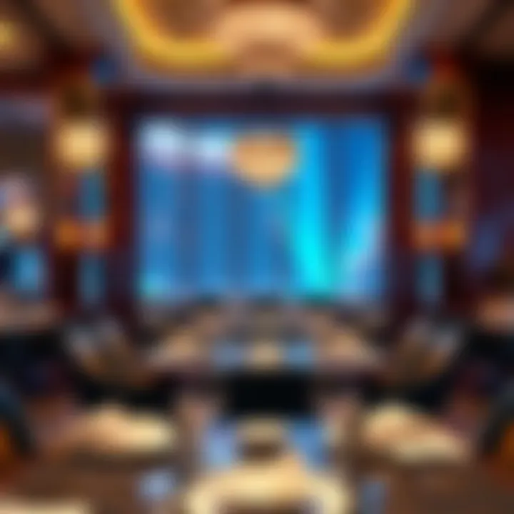 Dining Experience at Palm Casino Elegant dining area inside the Palm Casino featuring fine cuisine