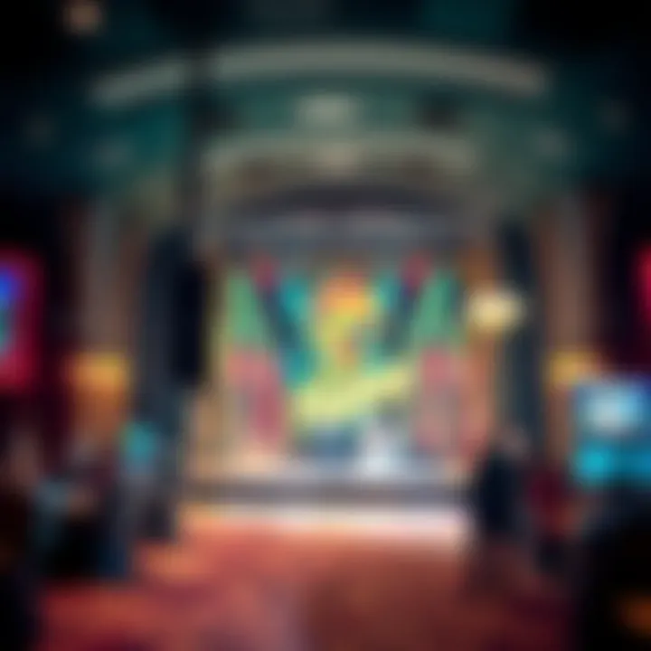 Live Entertainment at Palm Casino Entertainment stage at the Palm Casino hosting live performances