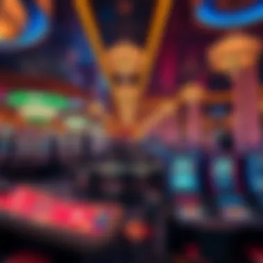 Gaming Floor at Palm Casino Luxurious gaming floor filled with various gaming tables and machines