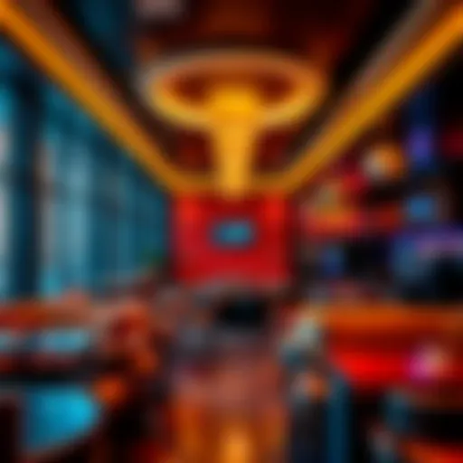 The stylish interior of the Parlay Lounge showcasing its modern design