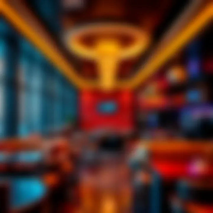 The stylish interior of the Parlay Lounge showcasing its modern design