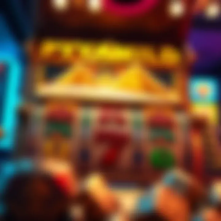 Gameplay mechanics showcasing reels and symbols in action