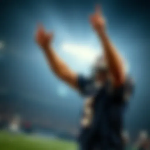 A player celebrating a key moment in a game