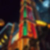 Striking architectural features of the Winstar Casino Tower