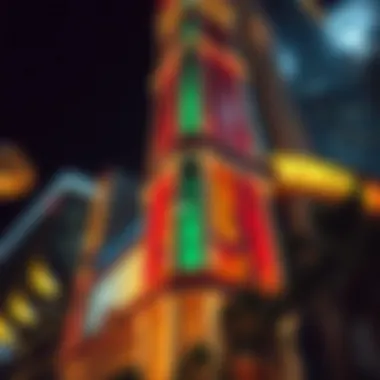 Striking architectural features of the Winstar Casino Tower