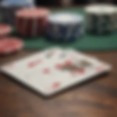 Visual representation of card combinations and probabilities in Three Card Poker