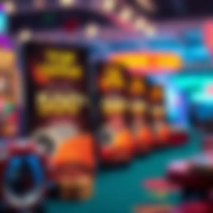 Promotional banners highlighting bonuses and offers in a casino app