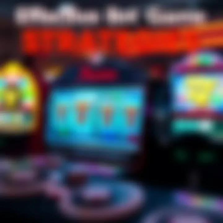 An infographic showcasing slot game strategies