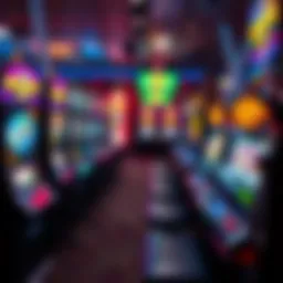 An exciting display of vibrant slot machines