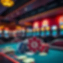 Exciting gaming setup with cash rewards displayed