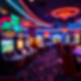 A captivating view of a virtual casino interface showcasing various games