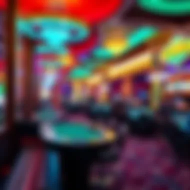Vibrant Casino Atmosphere in Las Vegas Engaging atmosphere of a Las Vegas casino