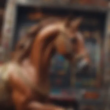 Intricate Designs of Wild Horse Slot Machines Decorative wild horse motifs on a slot machine