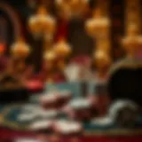 Luxurious poker set with intricate designs