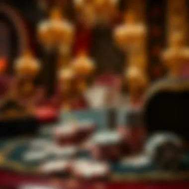 Luxurious poker set with intricate designs