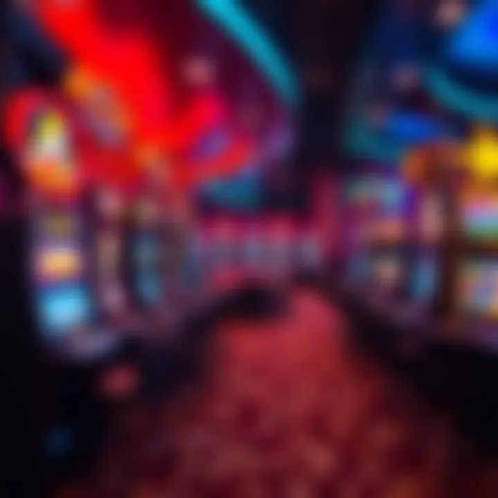 An inviting gaming floor filled with vibrant slot machines and tables