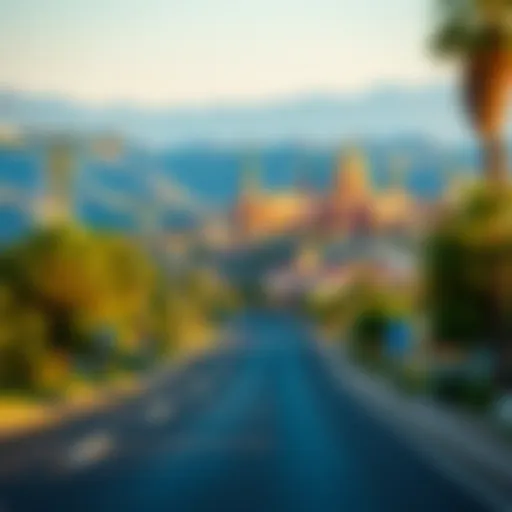 Beautiful scenic view along the route to Chukchansi Casino