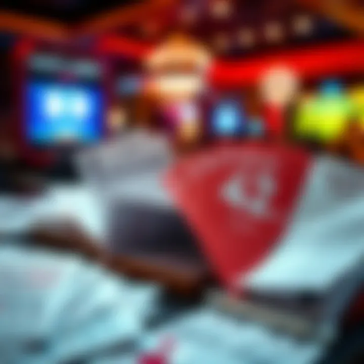 An array of betting slips and strategy guides used by gamblers