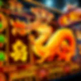 Intricate design of Golden Dragon Slots game interface