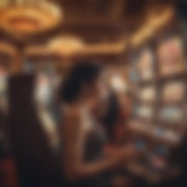 Player enjoying free online slots at Golden Nugget