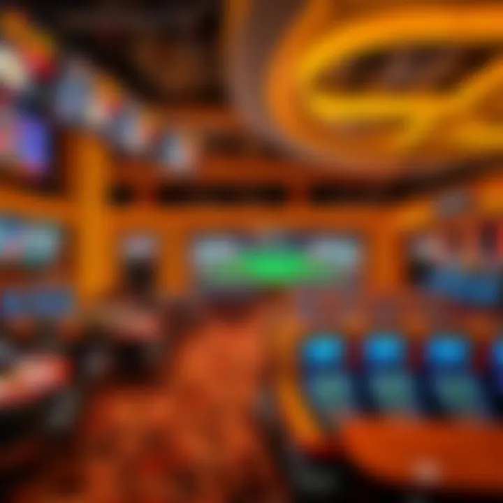 Interior view of the Golden Nugget Sportsbook showcasing its modern design