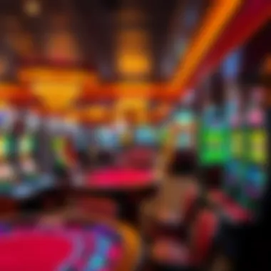 Diverse Gaming Experiences at Grand Casino Vegas A diverse array of gaming tables and slot machines