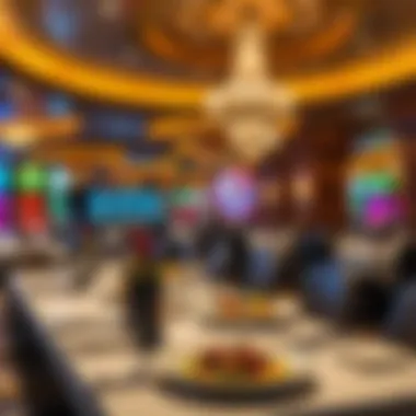 Dining Experience at Harrah's Casino Valley River Elegant dining setup within Harrah's Casino featuring gourmet dishes