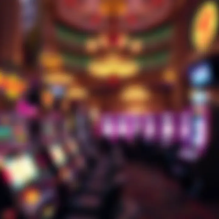 Historic Megabucks slot machine casino setting