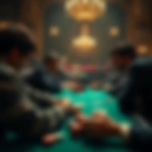 Strategic poker gameplay with focused players