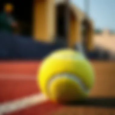 Impact of Surface Types on Tennis Betting Close-up of a tennis ball on different surface types