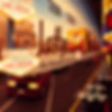 A historical timeline displaying significant events in Las Vegas gambling history