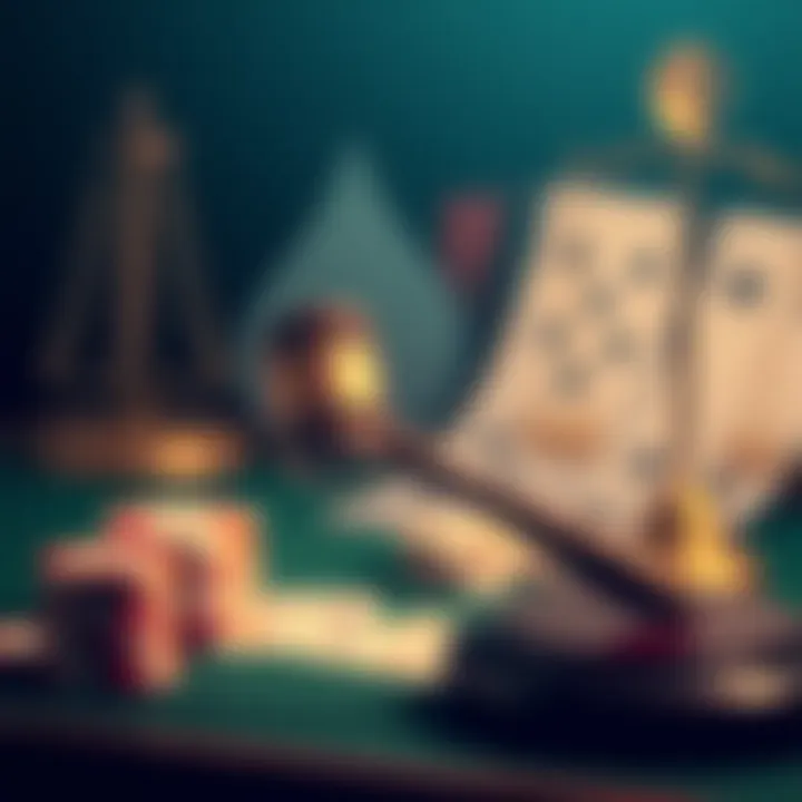A legal gavel representing the regulations surrounding online gambling