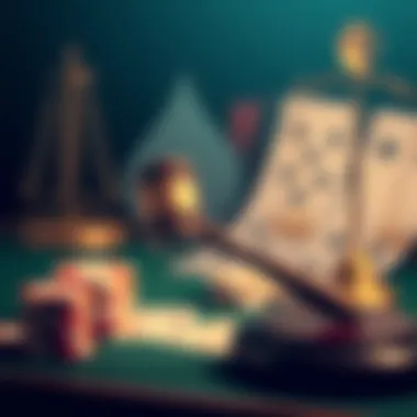 Navigating the Legal Landscape of Online Lotteries A legal gavel representing the regulations surrounding online gambling