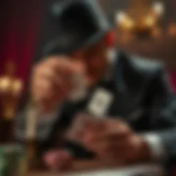 A magician performing a stunning card trick