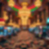 Luxurious casino floor at MGM