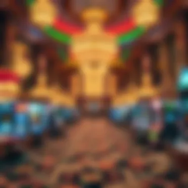 Luxurious casino floor at MGM