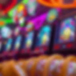 Vibrant illustration of online slots featuring Mohegan themes