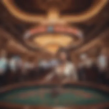 Luxury Casino Experience in Las Vegas A scenic view of a luxurious casino in Las Vegas