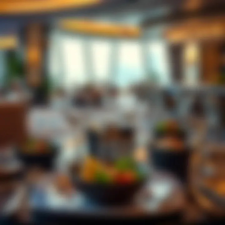 Exquisite dining setup highlighting culinary offerings at the hotel