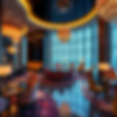 Elegant Interior Design of the Ocean Casino Hotel Luxurious interior design showcasing the elegance of the hotel