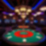 Luxurious poker table setup at Parx Casino
