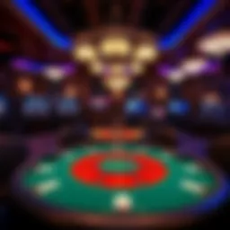 Luxurious poker table setup at Parx Casino