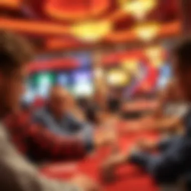 Players Engaged in an Exciting Poker Game Players engaged in an exciting poker game