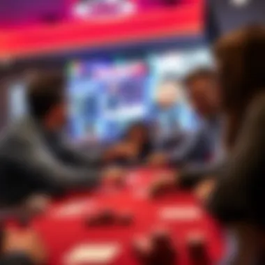 A group of friends enjoying a virtual poker game together